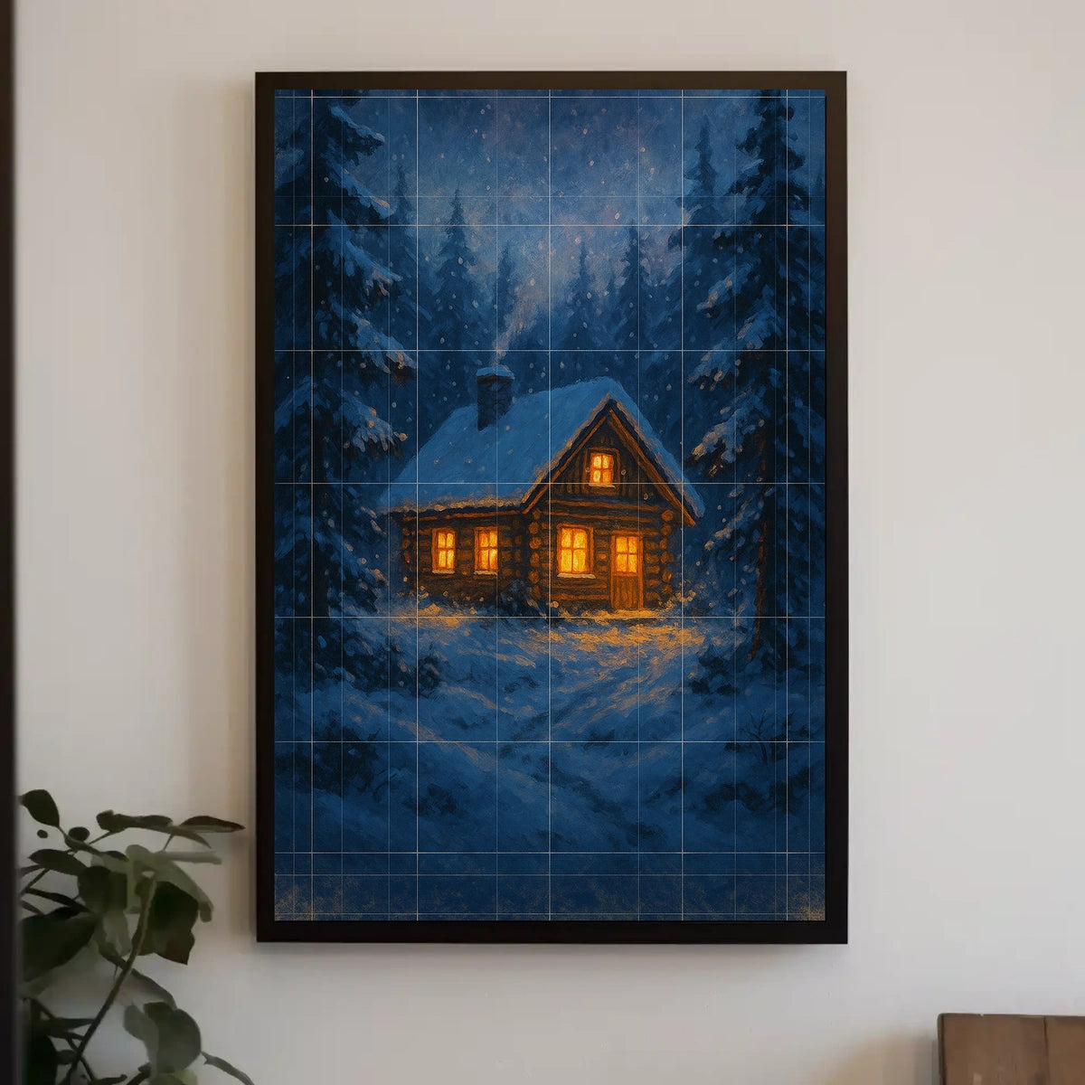 Cozy Winter Cabin Poster