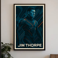 Jim Thorpe Iconic Athlete Poster