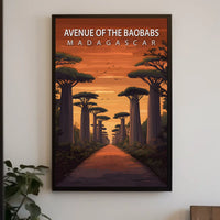 Avenue of the Baobabs Madagascar Poster