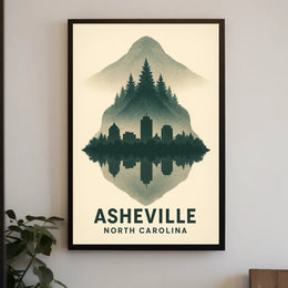 Asheville Reflections Poster
