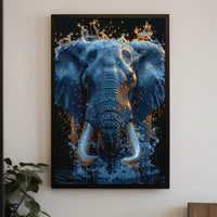 Majestic Water Elephant Poster