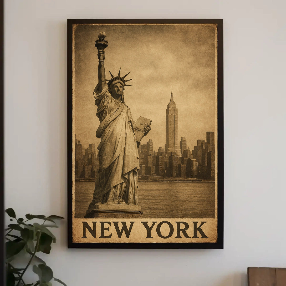 New York Iconic Landmarks Poster