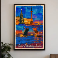 Saint Petersburg Russia Historic Cityscape Timeless Art Collectors Heritage Iconic Poster