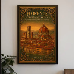 Florence Renaissance Journey Vintage Cultural or Heritage Poster