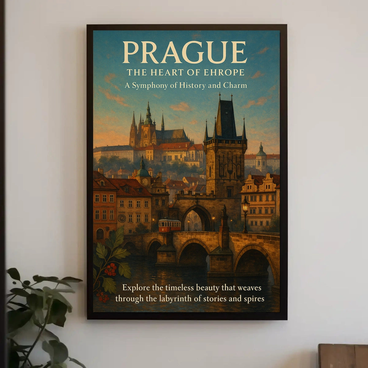 Prague The Heart of Europe Poster