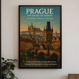 Prague The Heart of Europe Poster