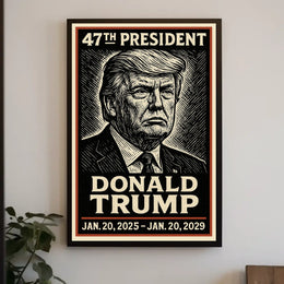 Donald Trump 47th President Poster
