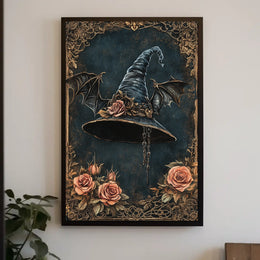 Witch's Hat Gothic Enchantment Artistic Pop Culture Poster