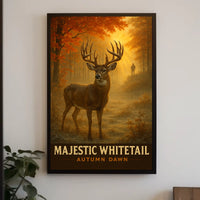 Majestic Whitetail Autumn Dawn Poster