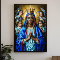 Madonna and Angels Poster