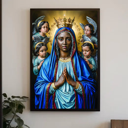 Madonna and Angels Poster
