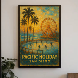 Pacific Holiday In San Diego Poster