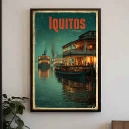 Iquitos A Glimpse of River Life Poster