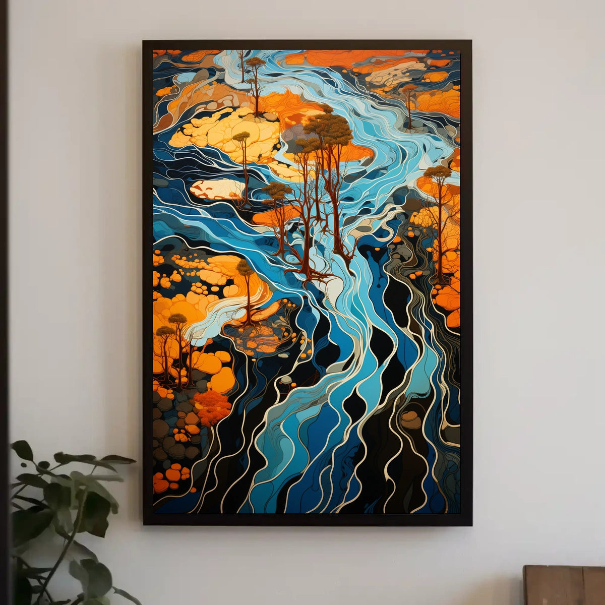 Flowing Landscapes Poster