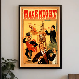 MacKnight Hypnotic Fun Maker Vintage Artistic Poster