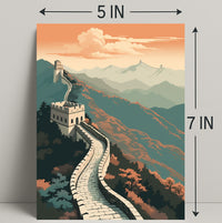 The Great Wall Of China A Majestic Poster