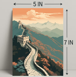 The Great Wall Of China A Majestic Poster