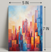 Abstract Cityscape Abstract Poster