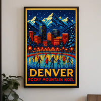 Denver Rocky Mountain Noël Poster