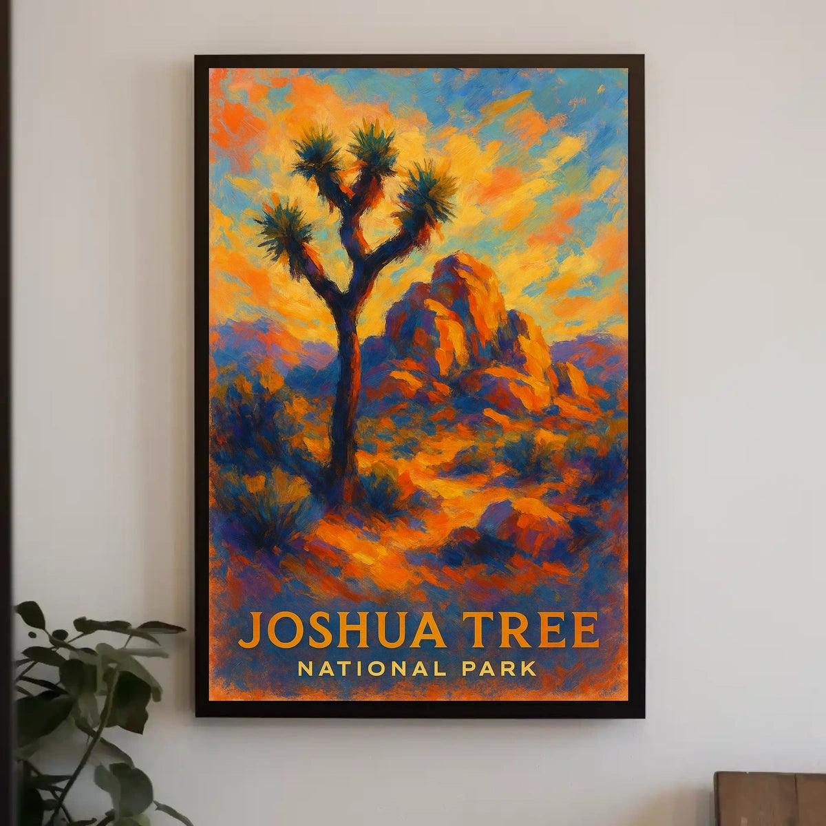 Joshua Tree National Park Poster Desert Landscape Wall Art