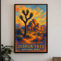 Joshua Tree National Park Poster Desert Landscape Wall Art