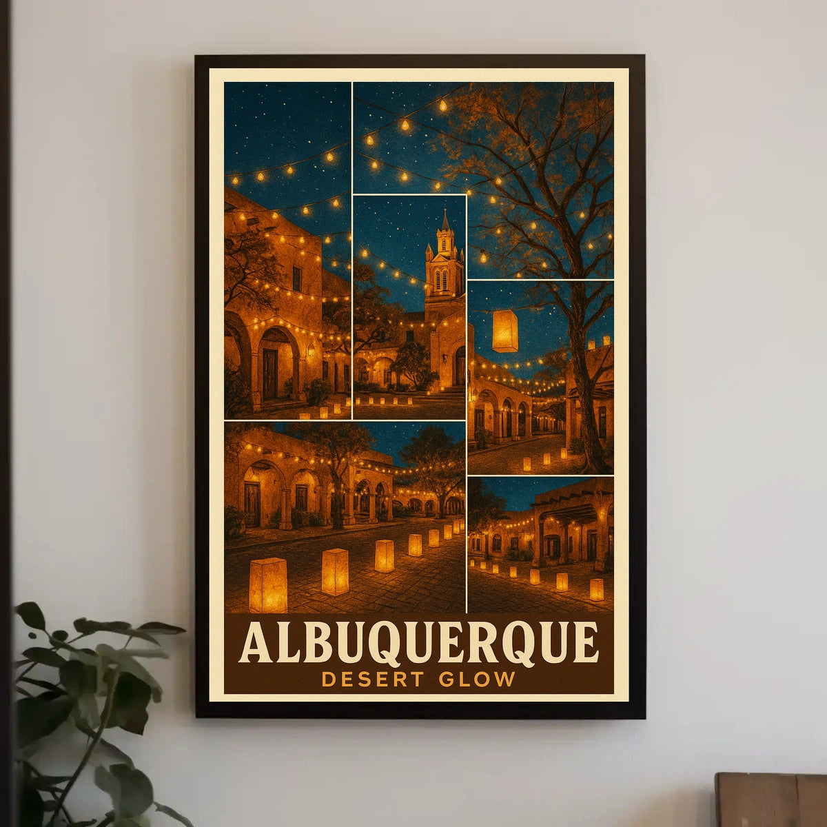 Albuquerque Desert Glow Poster