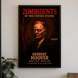 Herbert Hoover 31st President of the United States Zombidents Poster Series