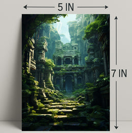 Ancient Jungle Ruins Poster