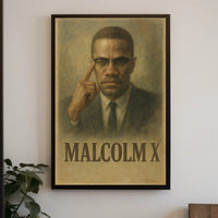 Malcolm X Iconic Leader Poster
