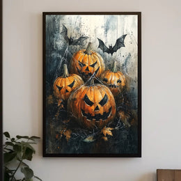 Haunted Pumpkins Poster