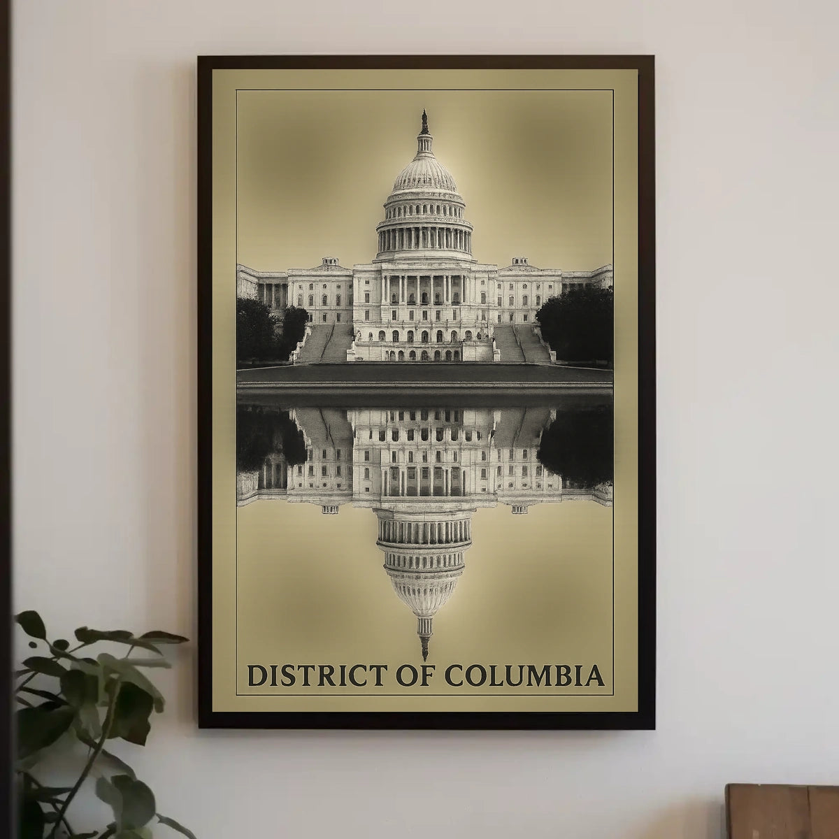 District Of Columbia Reflection Poster