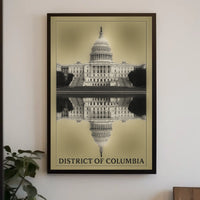 District Of Columbia Reflection Poster
