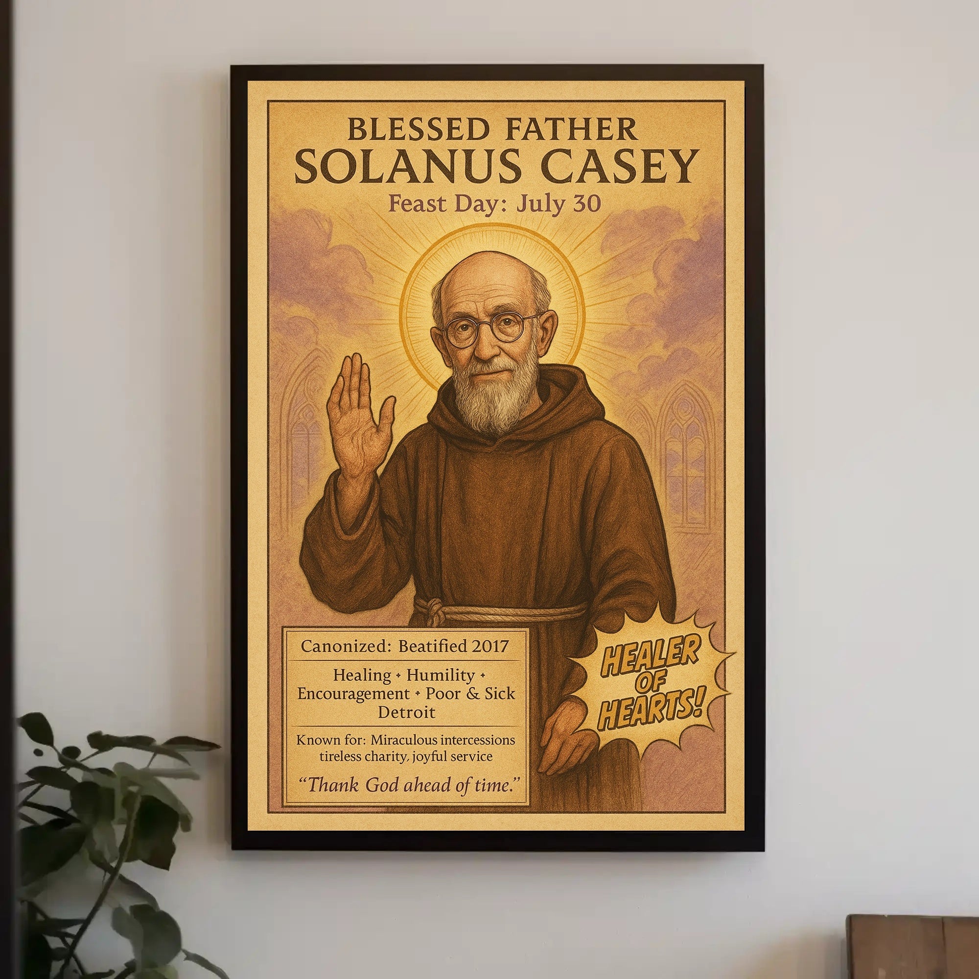 Blessed Father Solanus Casey Poster PosterGoat