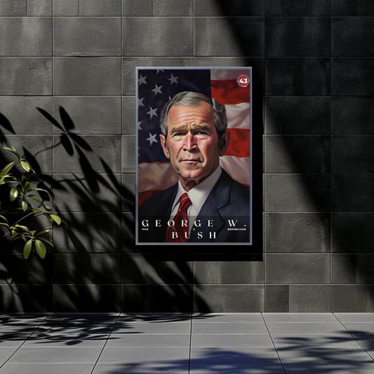 George W. Bush 43rd President Of The United States Portrait