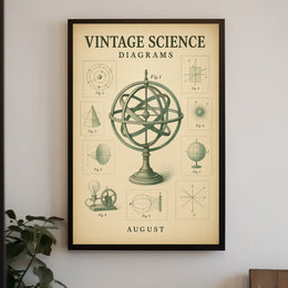 Vintage Science Diagrams Vintage Poster