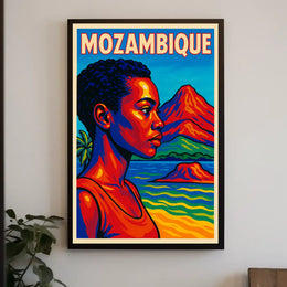 Vibrant Portrait Of Mozambique Poster