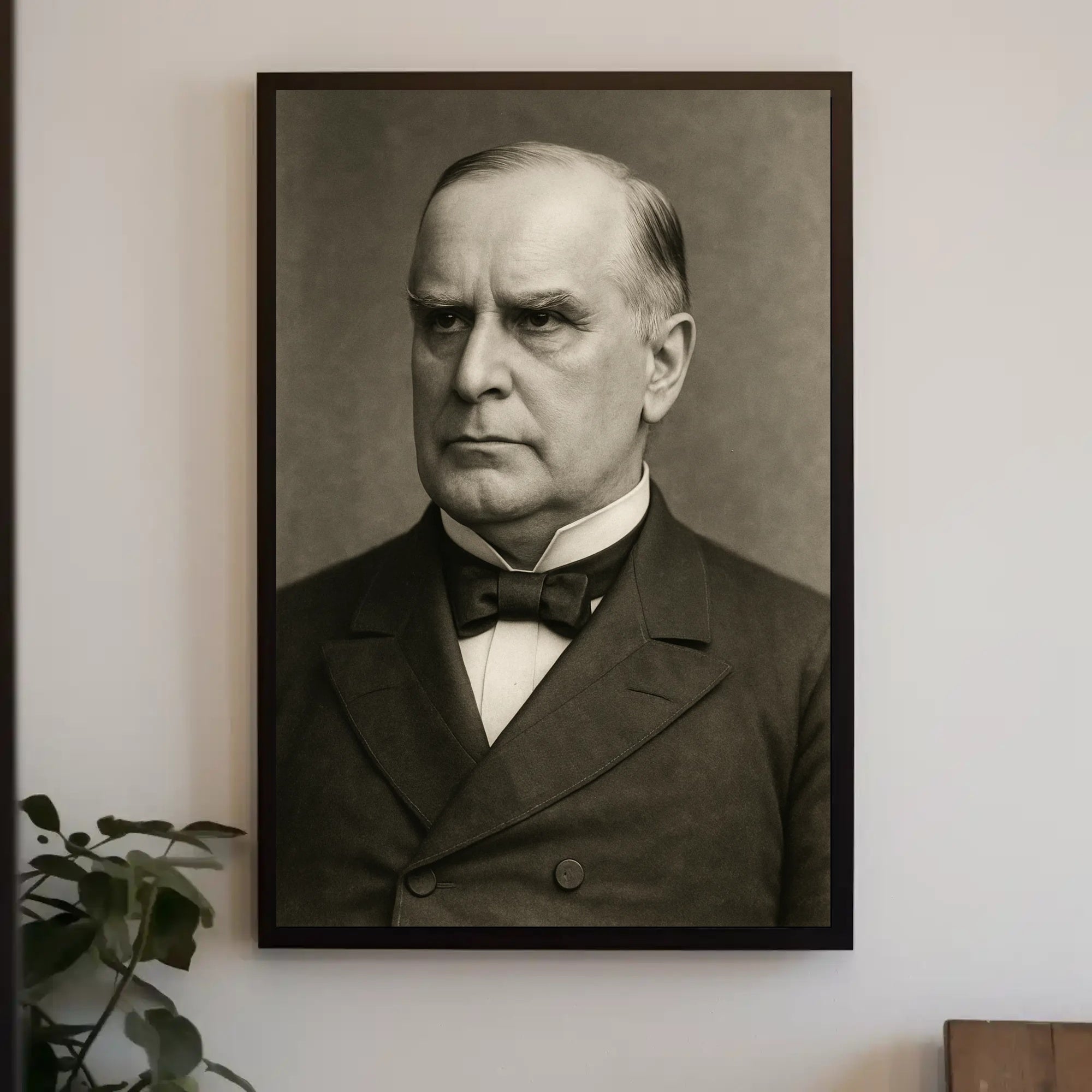 Classic Monochrome Formal Portrait Poster
