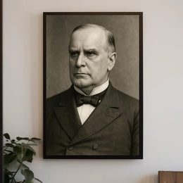 Classic Monochrome Formal Portrait Poster