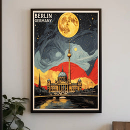 Berlin Nightscape Poster