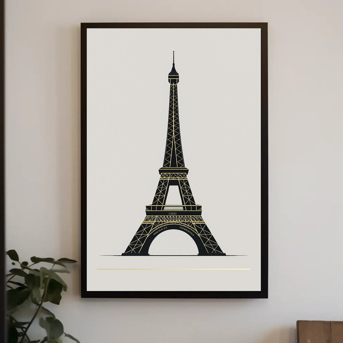 Eiffel Tower Illustration Poster