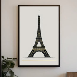 Eiffel Tower Illustration Poster