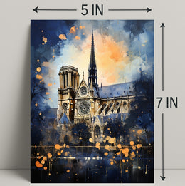 Notre-Dame Cathedral A Splash Of Color Poster