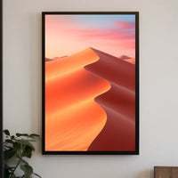 Desert Dunes at Sunset Poster