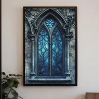 Gothic Window Elegance Poster