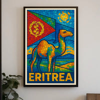 Eritrea Mosaic Art Poster