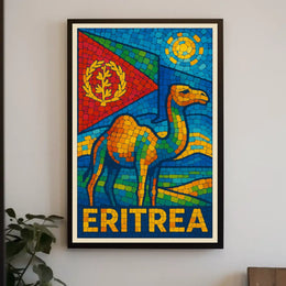 Eritrea Mosaic Art Poster