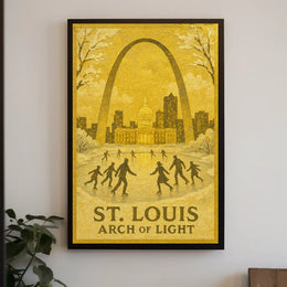 St. Louis Arch Of Light Poster