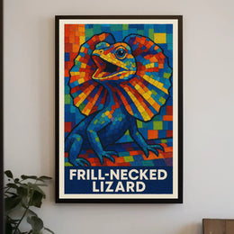 Frill-Necked Lizard Poster