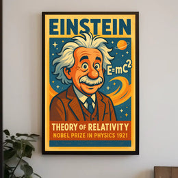 Albert Einstein Theory Of Relativity Poster