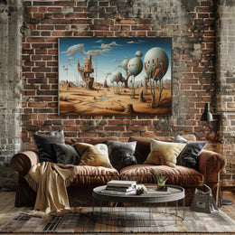 Surreal Desert Landscape: Fantasy or Mythology Poster